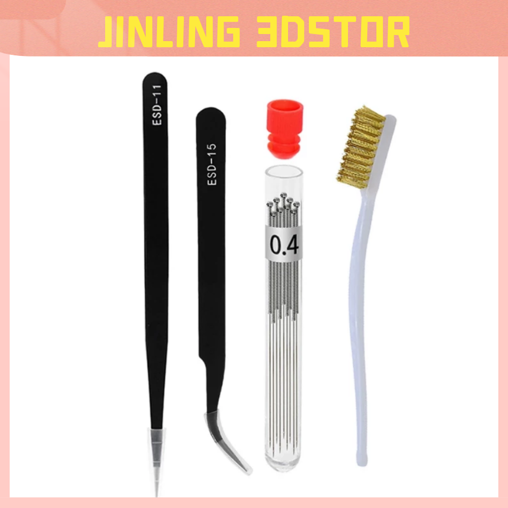 Nozzle Cleaning Kit - 10pcs/lot 3D Printer Parts Bendable Nozzle