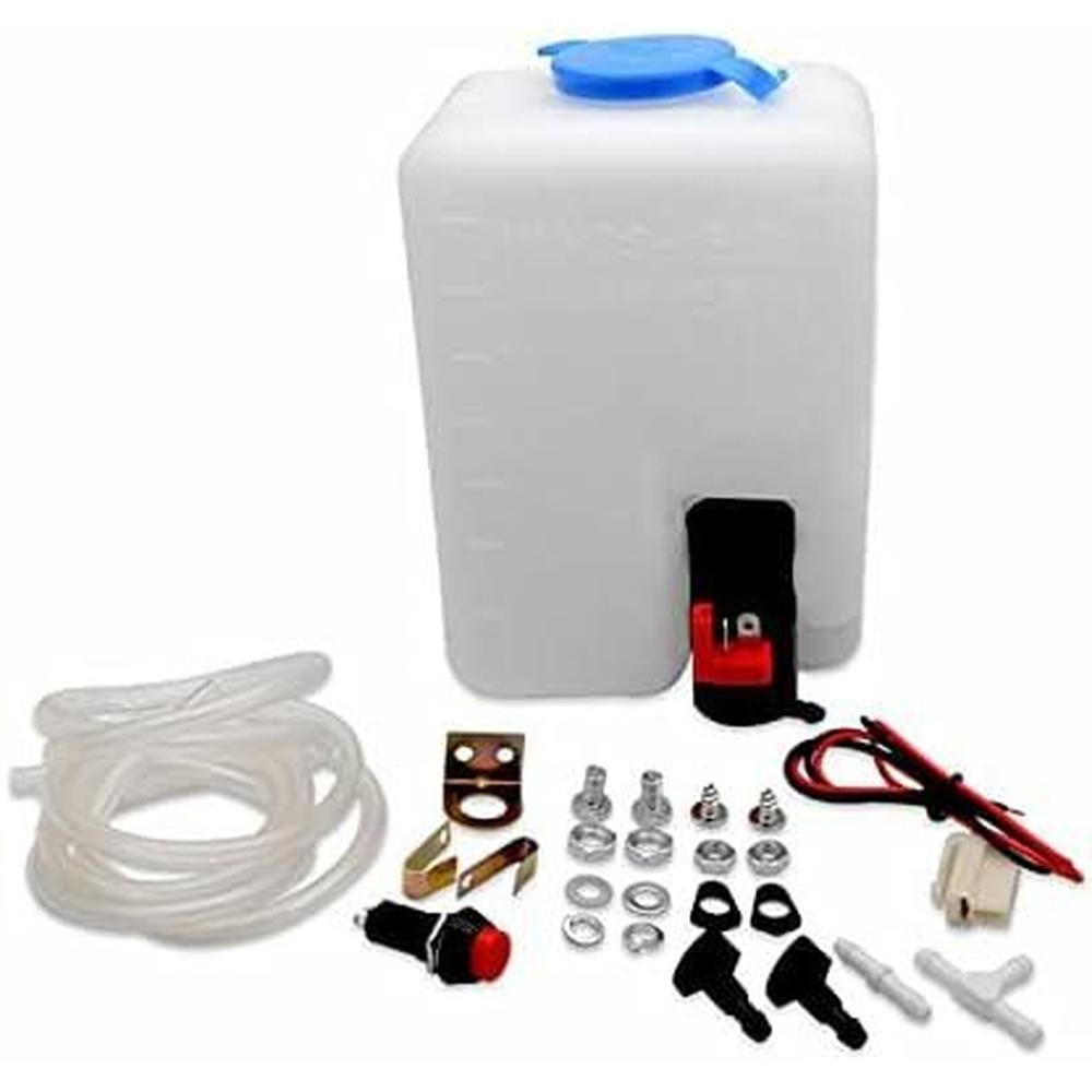 Nozzle Cleaning Kit - 12V 1.5-liter Universal Windscreen Washer Bottle