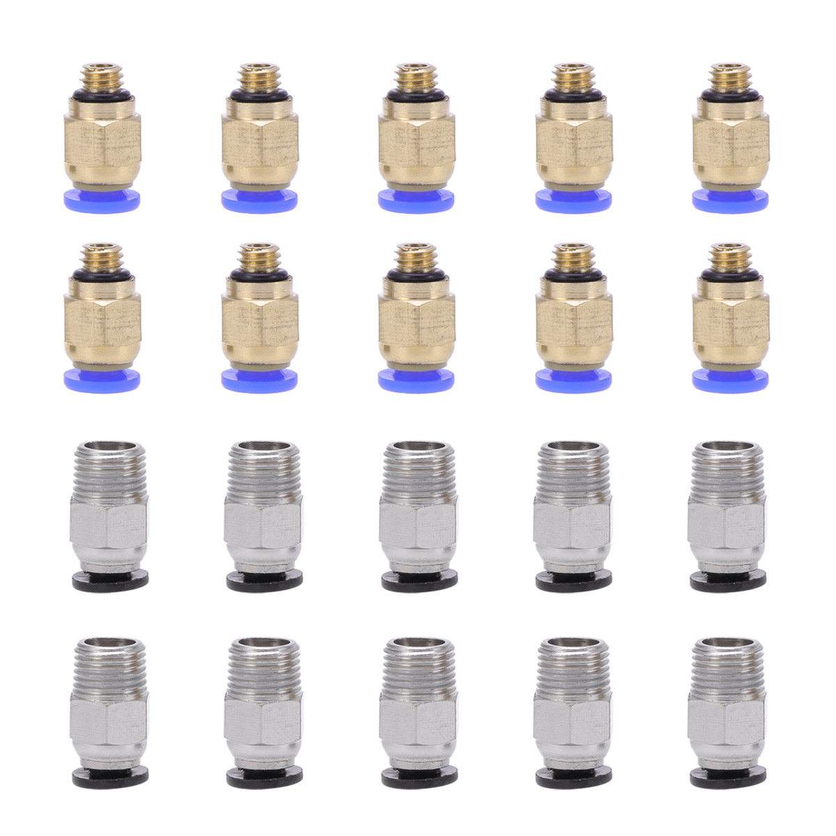 3D Printer Extruder - 20Pcs Straight Pneumatic Push Connector Pc4