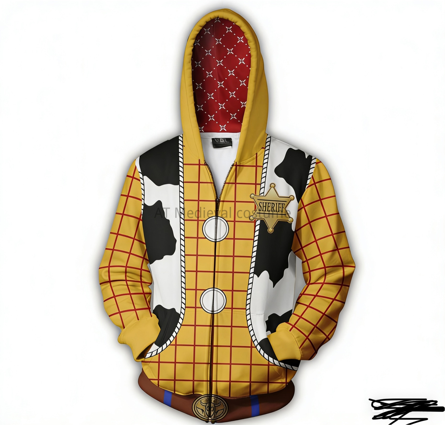 3D Printing Kit - Adult Movie Cosplay 3D Print Hoody