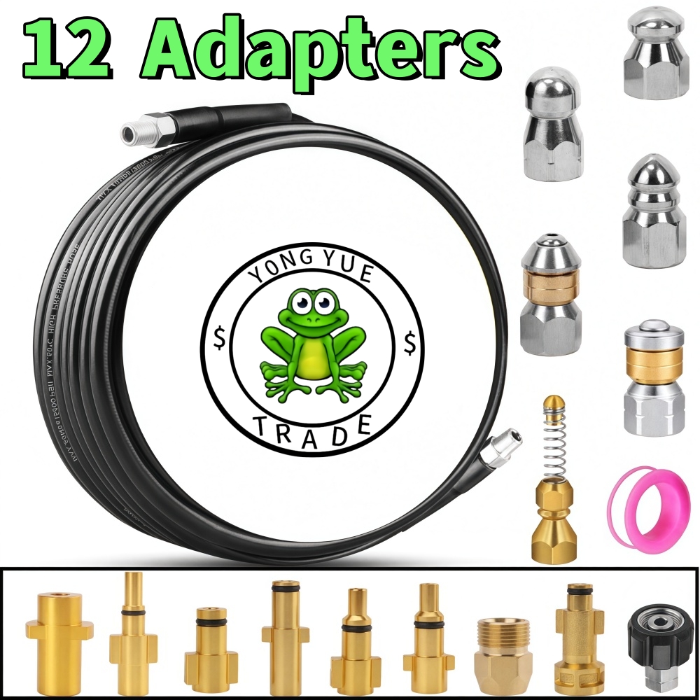 Nozzle Cleaning Kit - 5~50m Pressure Washer Sewer Jetter Kit