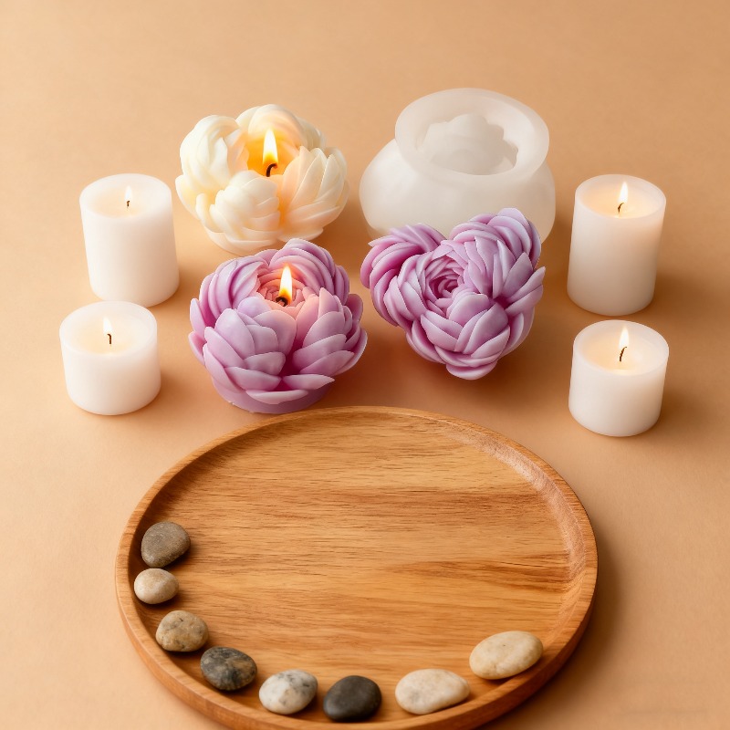 DIY Rose Flower Candle Silicon - 3D Printing Concrete review and price