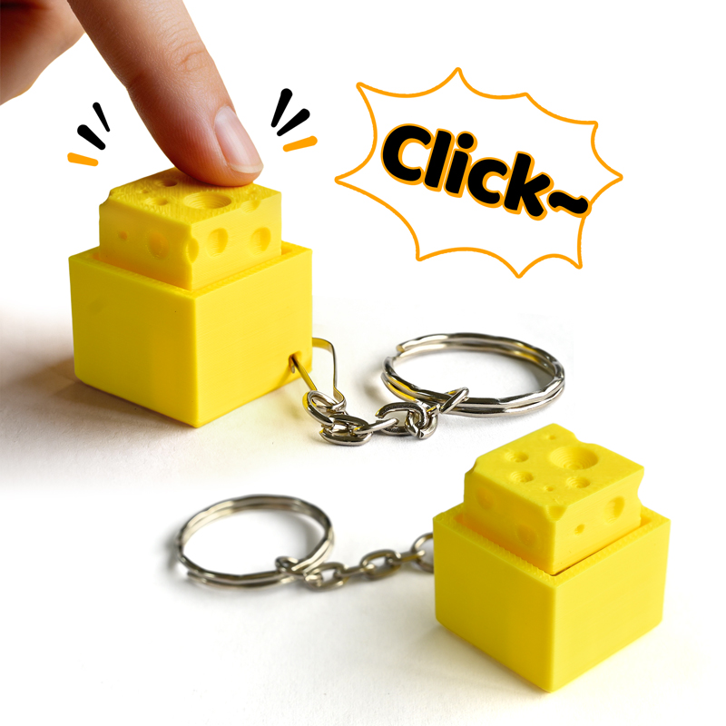 3D Printed Cheesy Key Fidget C - 3D Printing Model Free review and price