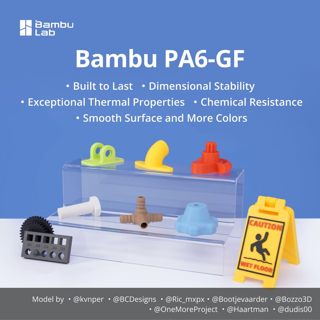 PA6-GF for Bambu Lab Glass Fib - 3D Printing Glass review and price