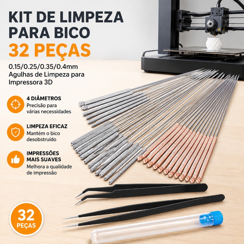 32Pcs 3D Printer Nozzle Cleani - 3D Printer Extruder review and price