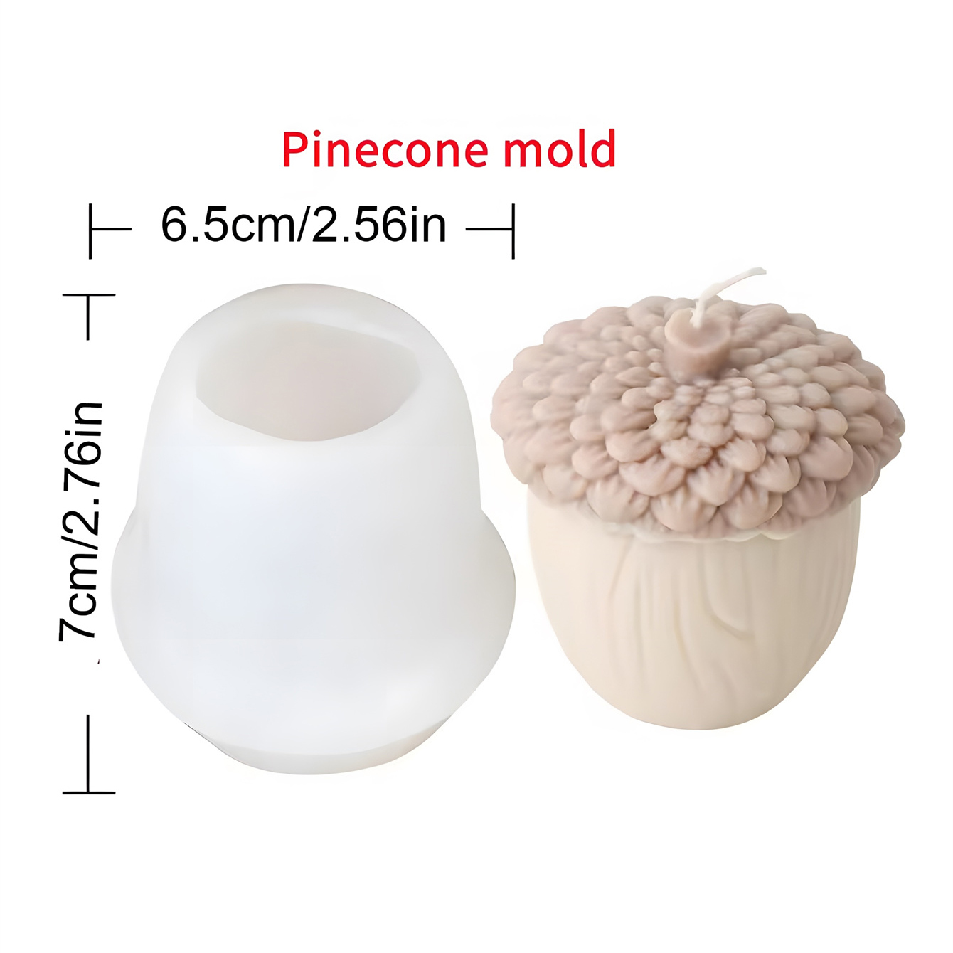 3D Pine Cone Hazelnut Silicone - 3D Printing Concrete review and price