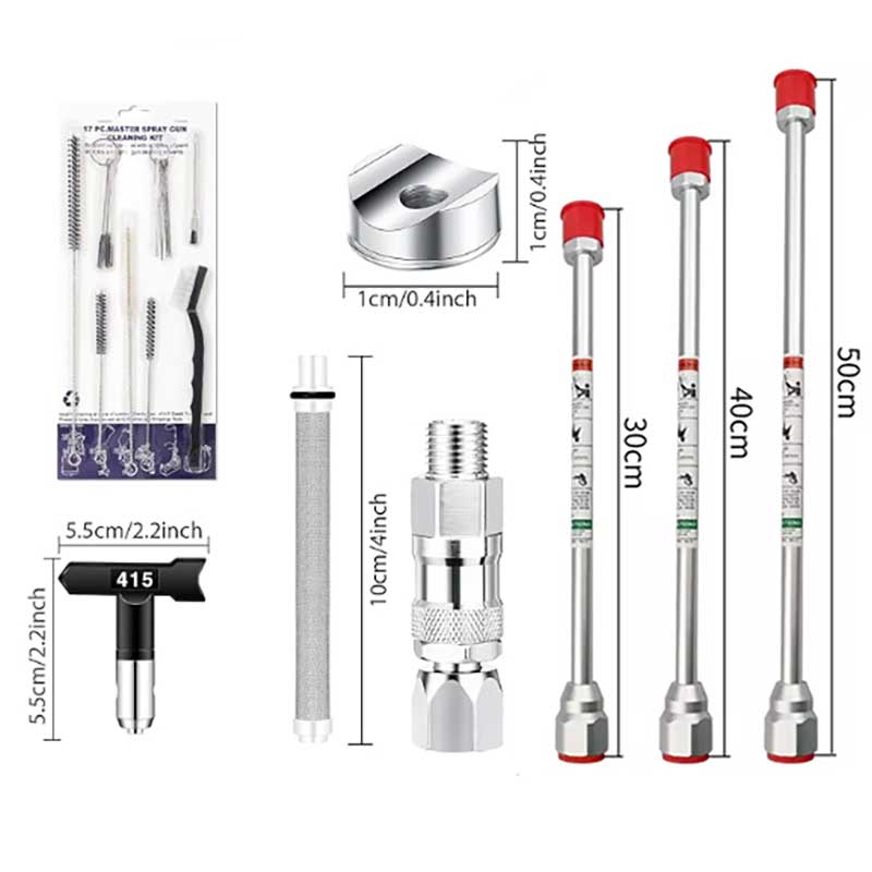 17 Pcs Airless Paint Sprayer G - Nozzle Cleaning Kit review and price