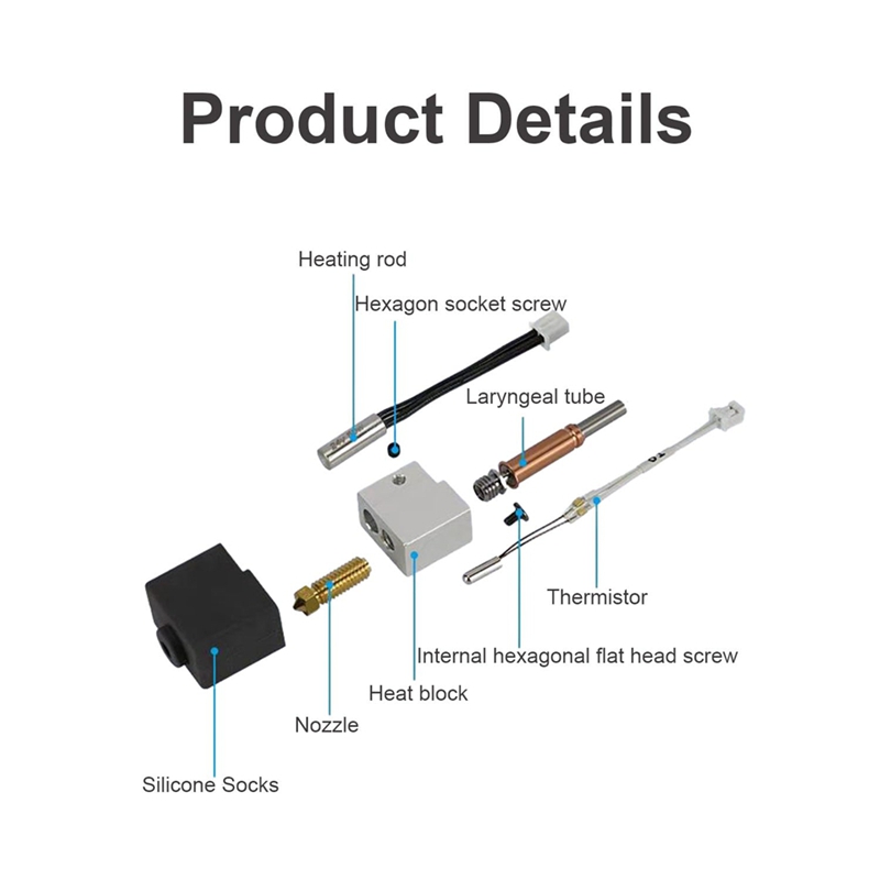 Hotend for 3 Hot End Kit Print - 3D Printing Kit review and price