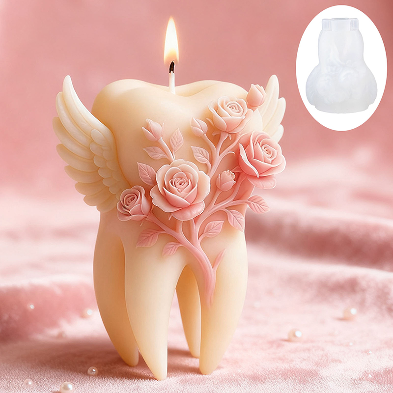 Wings Tooth Candle Silicone Mo - 3D Printing Concrete review and price