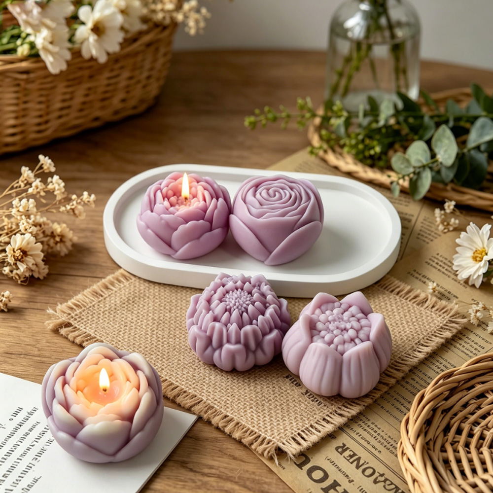 3D Flower Silicone Mold Peony  - 3D Printing Concrete review and price