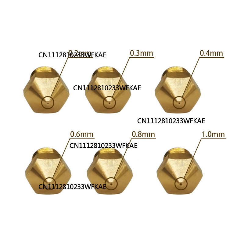 5pcs MK10 M6 Extruder Nozzle 1 - 3D Printer Extruder review and price