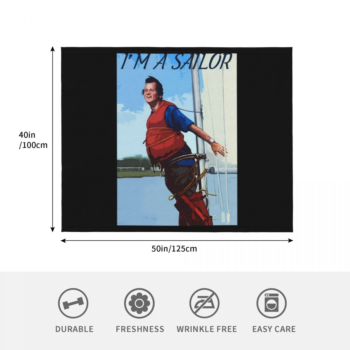 Im A Sailor Bob Quote \t Throw - 3D Printing Quote review and price