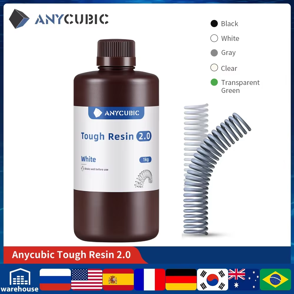 ANYCUBIC Flexible Tough Resin  - 3D Printing Uv Resin review and price