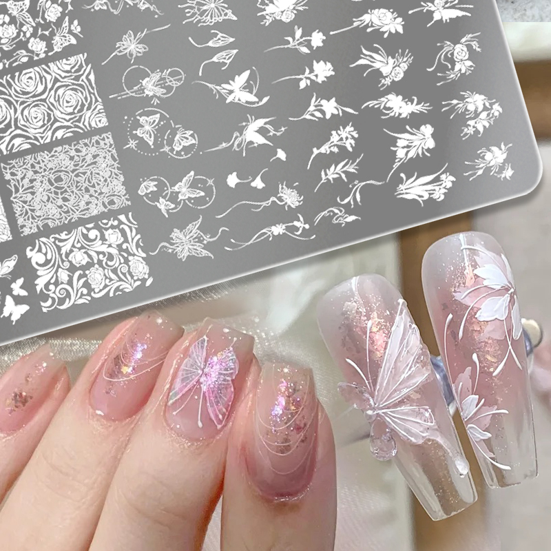 BORN PRETTY Leaves Flower Nail - 3D Printing Stainless Steel review and price