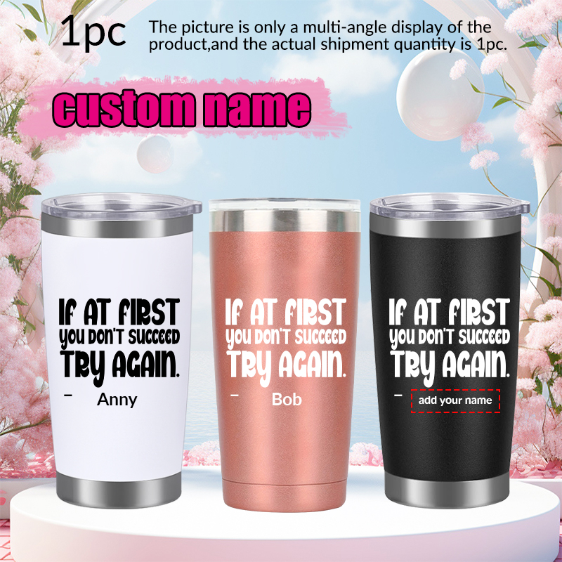 1pc Customized Name 20oz Car C - 3D Printing Stainless Steel review and price