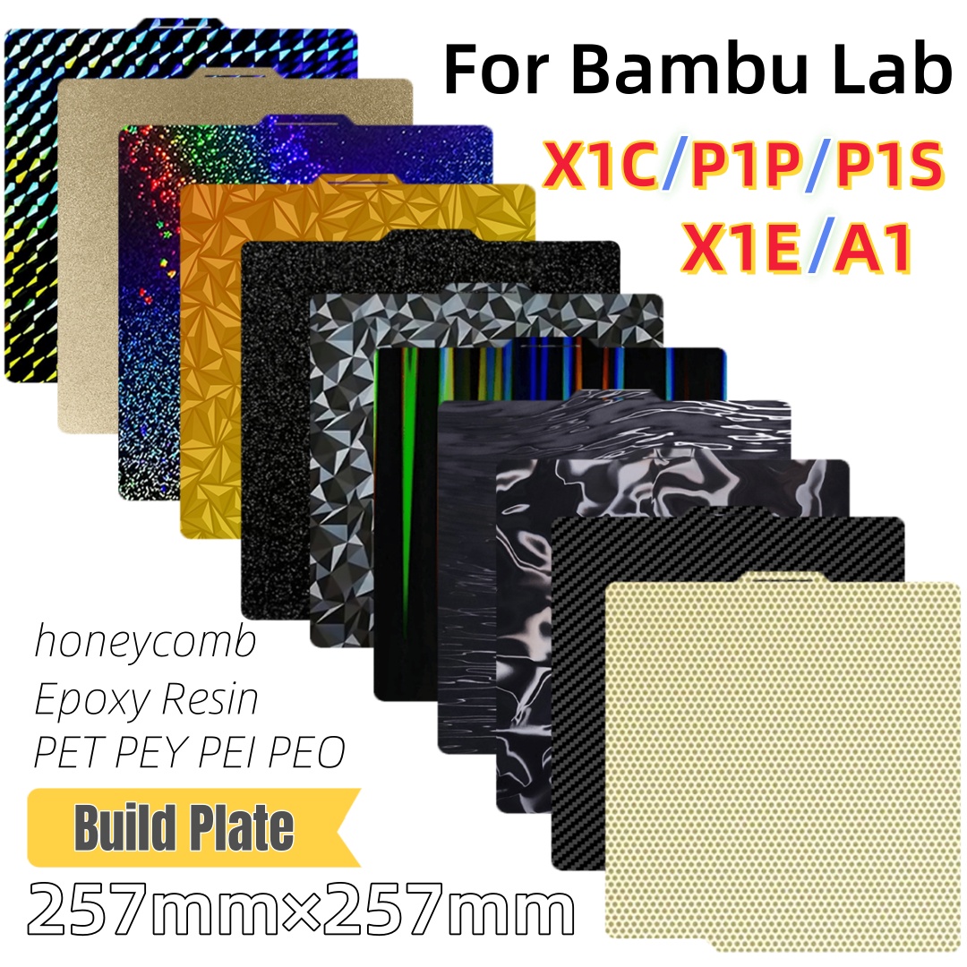Build Plate 257x257 Spring Ste - 3D Printing Bambu Lab A1 review and price