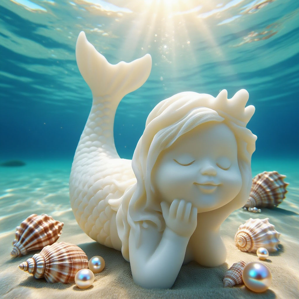 3D Mermaid Silicone Candle Mol - 3D Printing Concrete review and price
