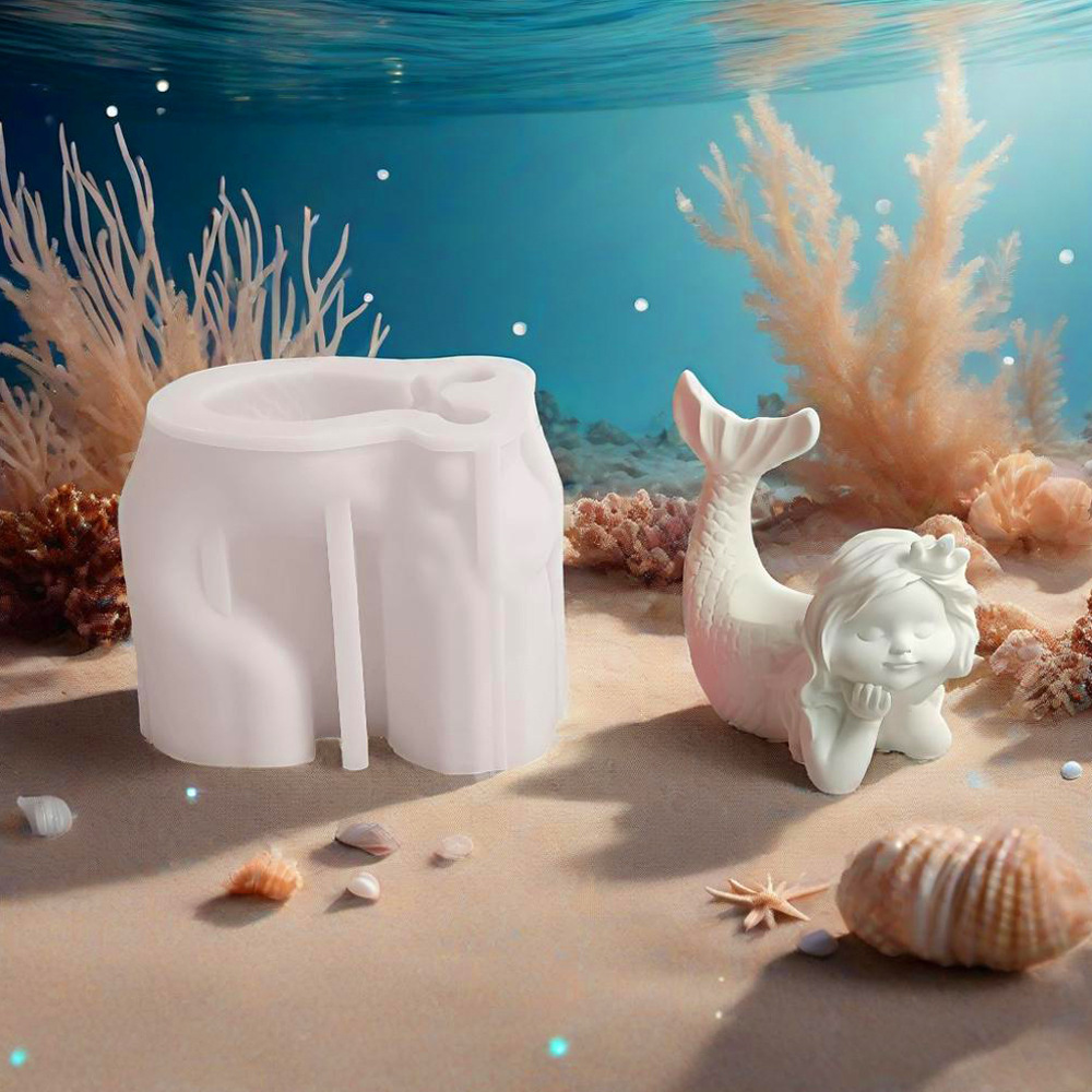 3D Mermaid Silicone Candle Mol - 3D Printing Concrete review and price