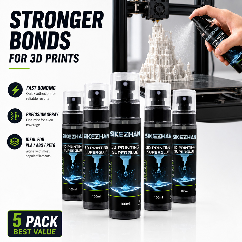 5Pcs 3D Printer Adhesive Spray - 3D Printing Pdf review and price