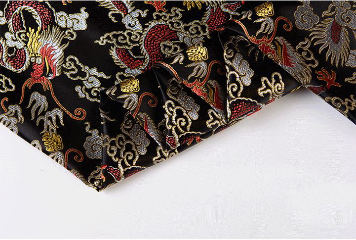 Black dragon style Metallic Ja - 3D Printing On Fabric review and price