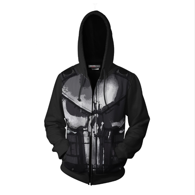 3D Printed Punisher Zip-up Hoo - 3D Printing Kit review and price