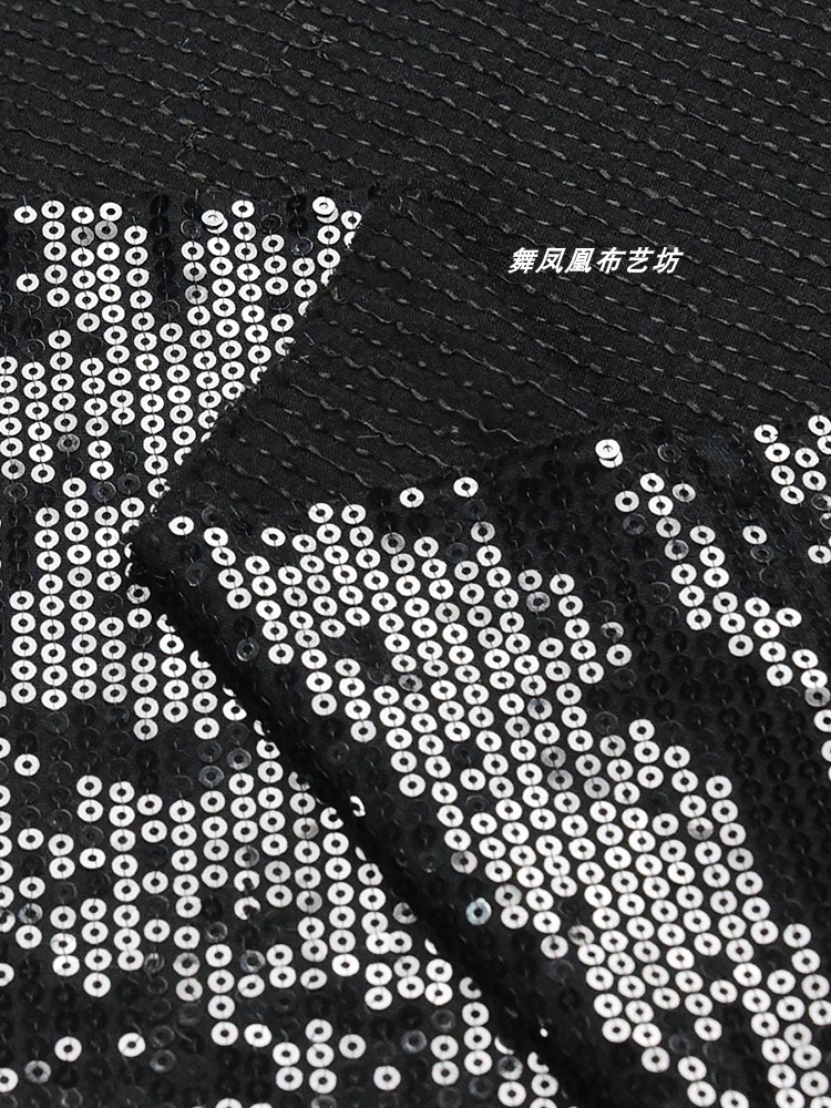 Black High Elastic Sequin Fabr - 3D Printing On Fabric review and price