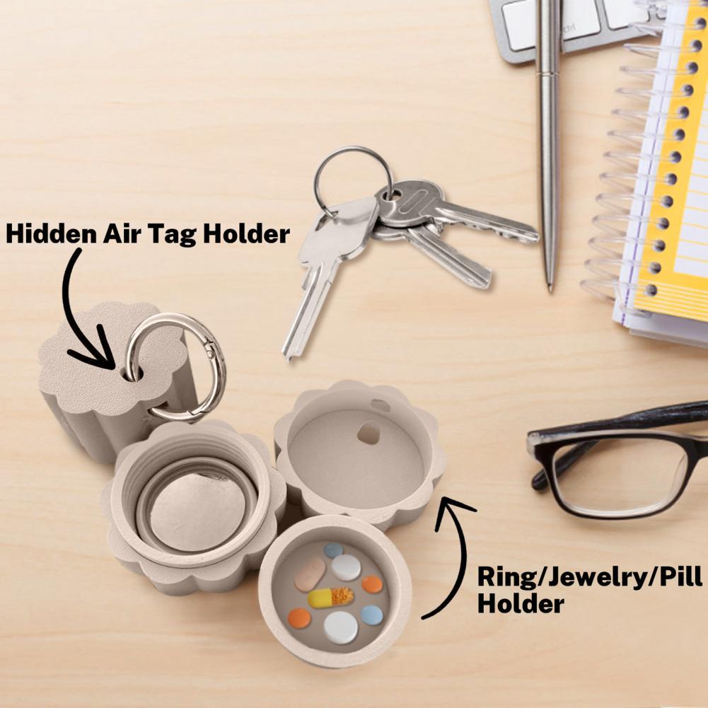 Keychain Pill Box Waterproof C - 3D Printing Stainless Steel review and price