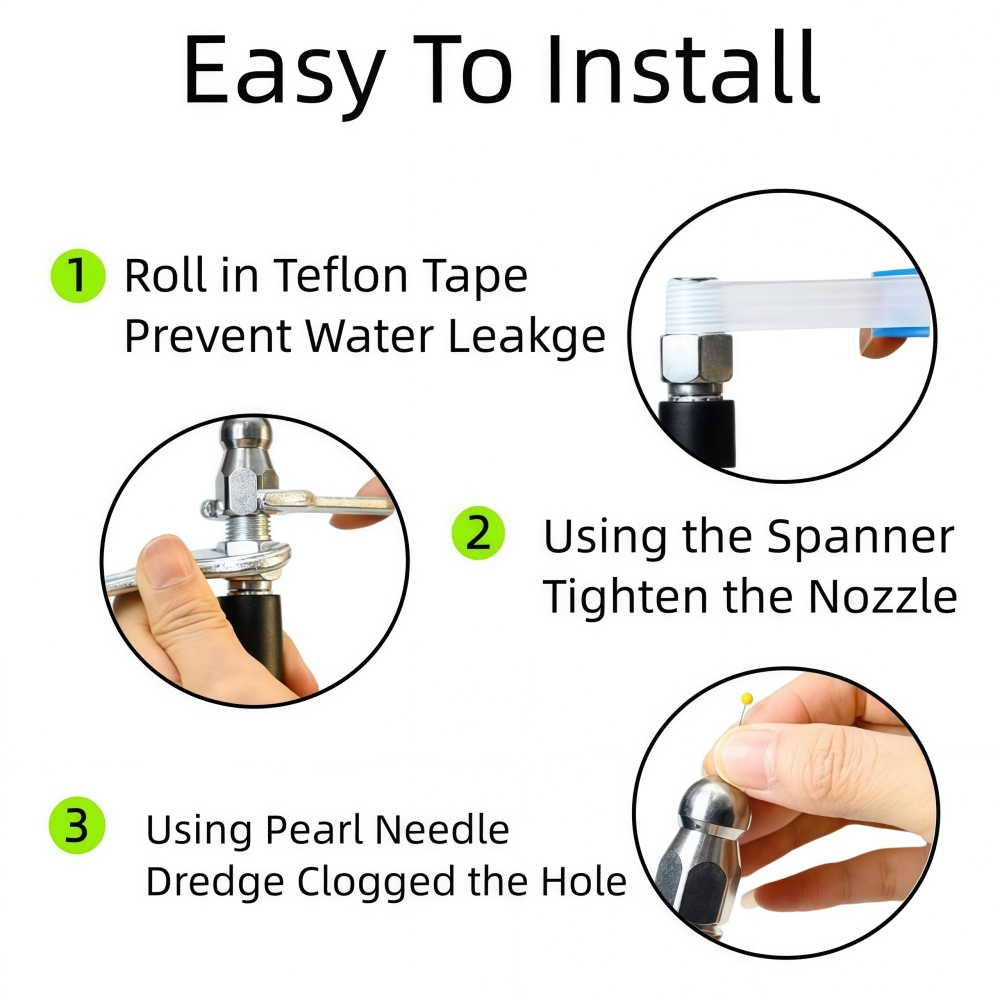 5~50m Pressure Washer Sewer Je - Nozzle Cleaning Kit review and price