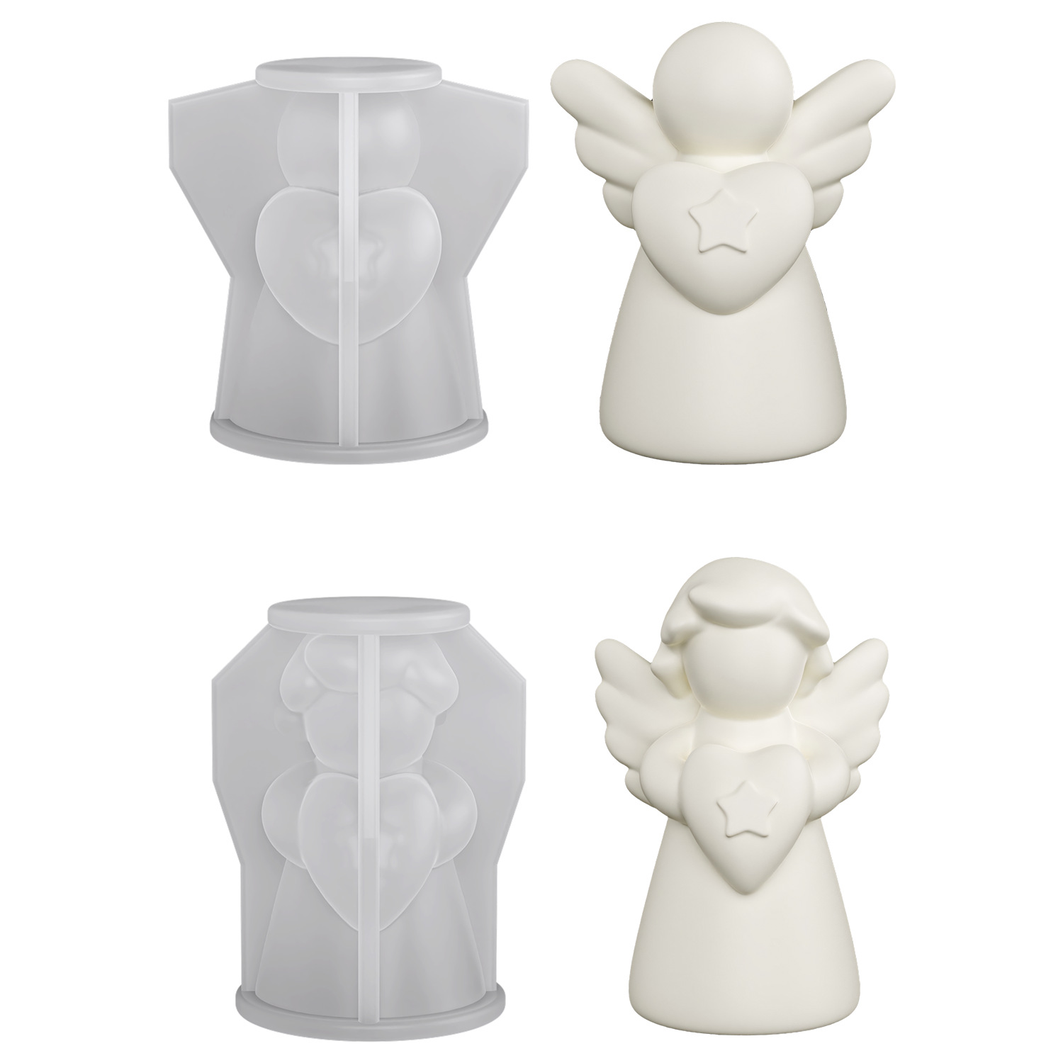 3D Wings Cute Angel Statue Dec - 3D Printing Concrete review and price