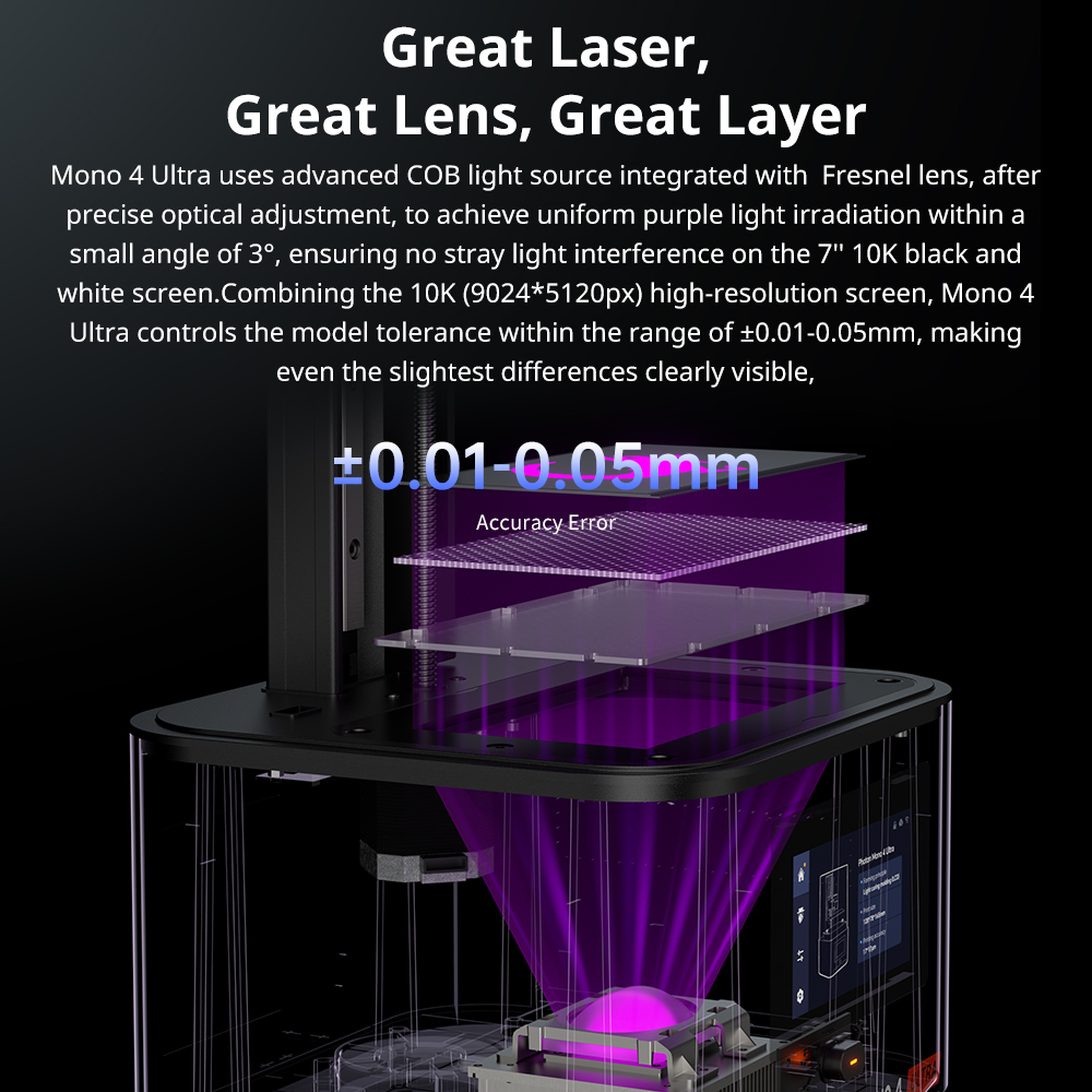 ANYCUBIC Photon Mono 4 Ultra L - 3D Printing Uv Resin review and price