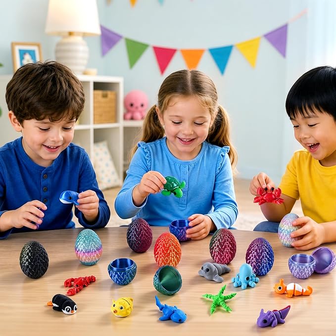 24pcs 3D Printed Surprise Egg  - 3D Printing Model Free review and price